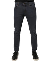 Dolce & Gabbana Dark Gray Cotton Skinny Denim Jeans -   -  Dolce & Gabbana.